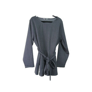 AGNES ORINDA Black Knit Mini Dress size 3X Boho Whimsigoth Quite Luxury Classic